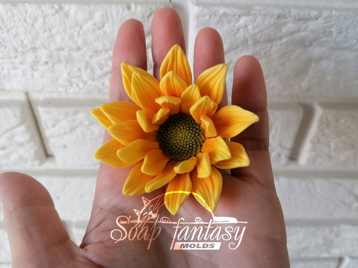 Sunny sunflower silicone mold for soap making