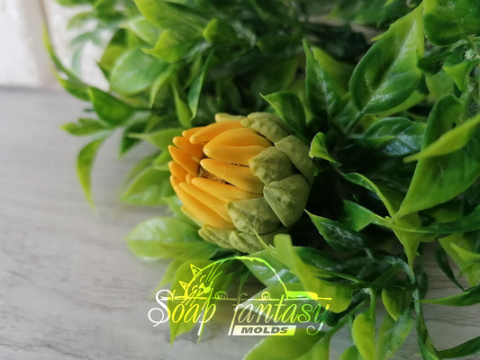 Sunny sunflower silicone mold for soap making