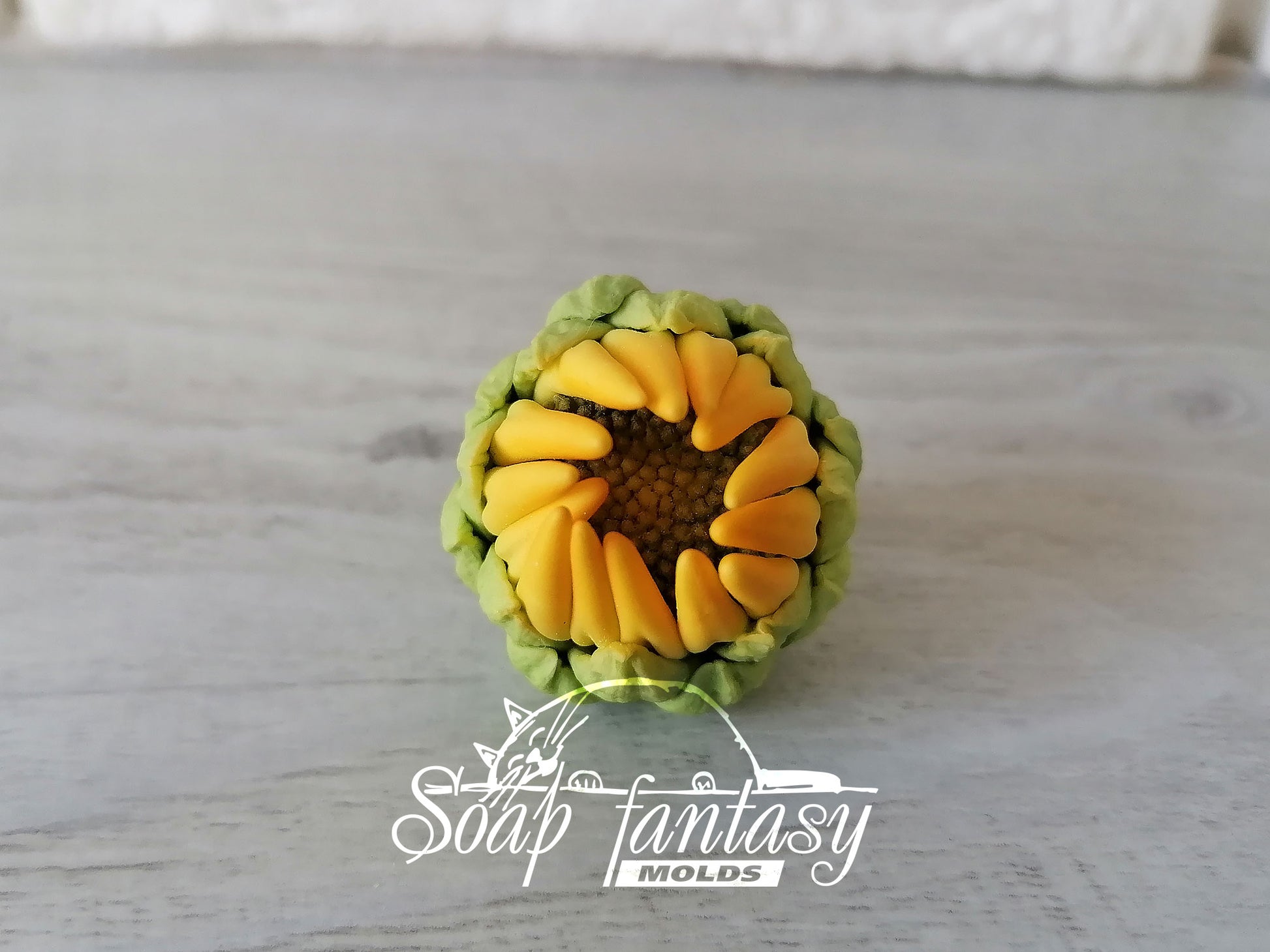Sunny sunflower silicone mold for soap making