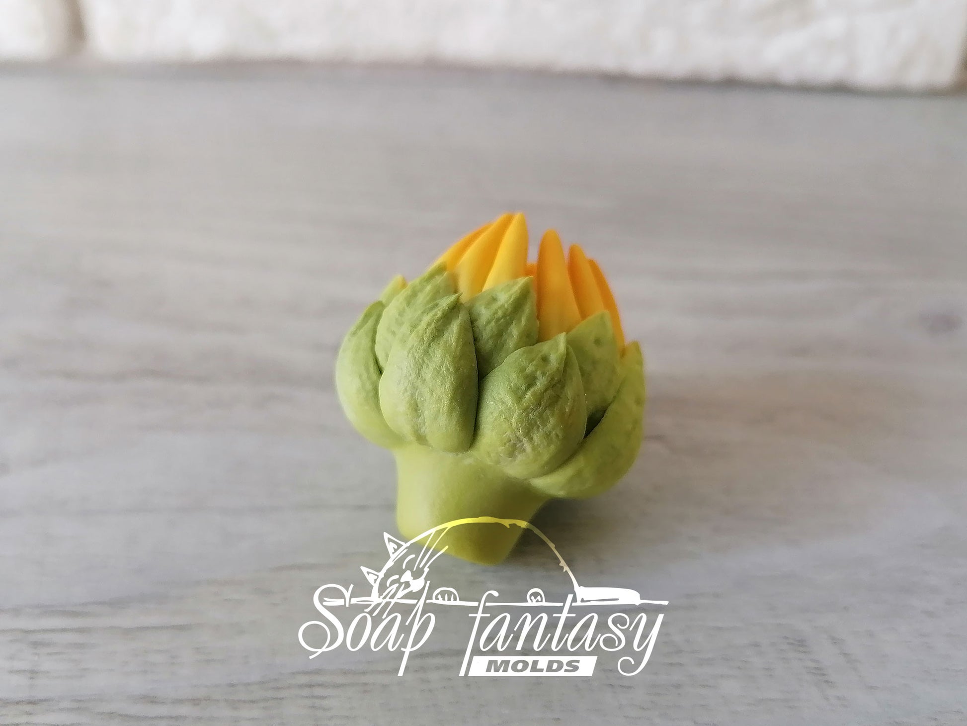 Sunny sunflower silicone mold for soap making