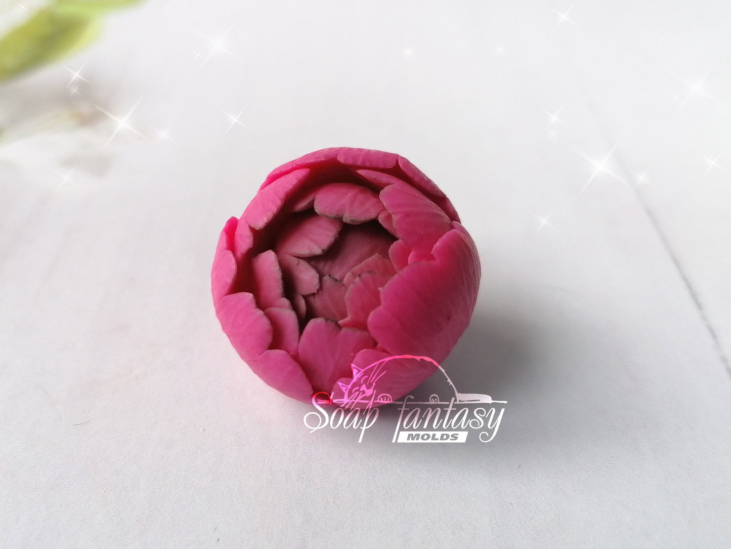Peony "Sweet Harmony" buds flower silicone mold for soap making