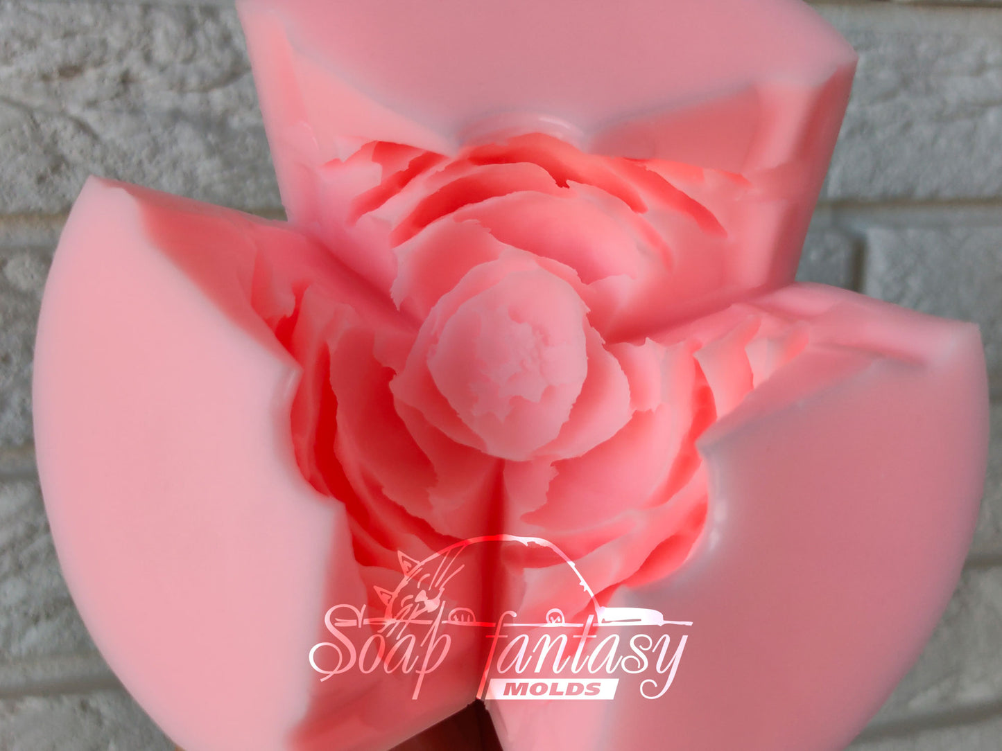 Peony "Sweet Harmony" silicone mold for soap making