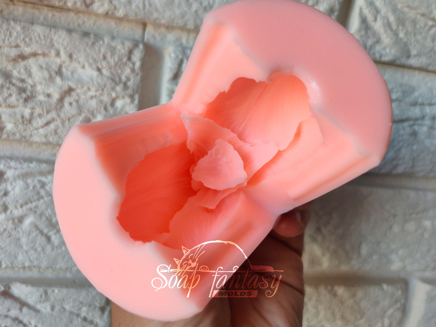 Tulip "Sweetheart" half opened Silicone Soap Mold - for soap making, Craft & Hobby