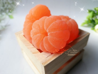 Peeled tangerine (medium size) silicone mold for soap making