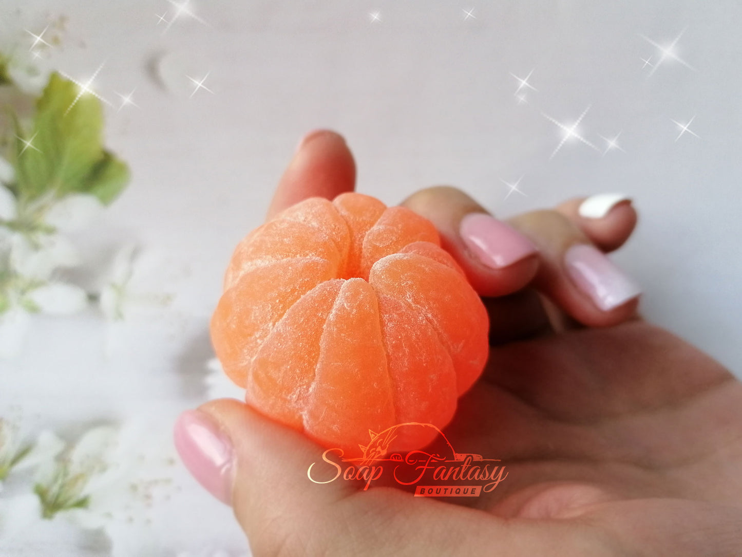 Peeled tangerine (medium size) silicone mold for soap making