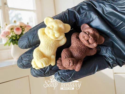 Food grade chocolate mold The Tiger Cub is Resting