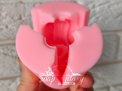 Tulip "Sweetheart" silicone mold for soap making