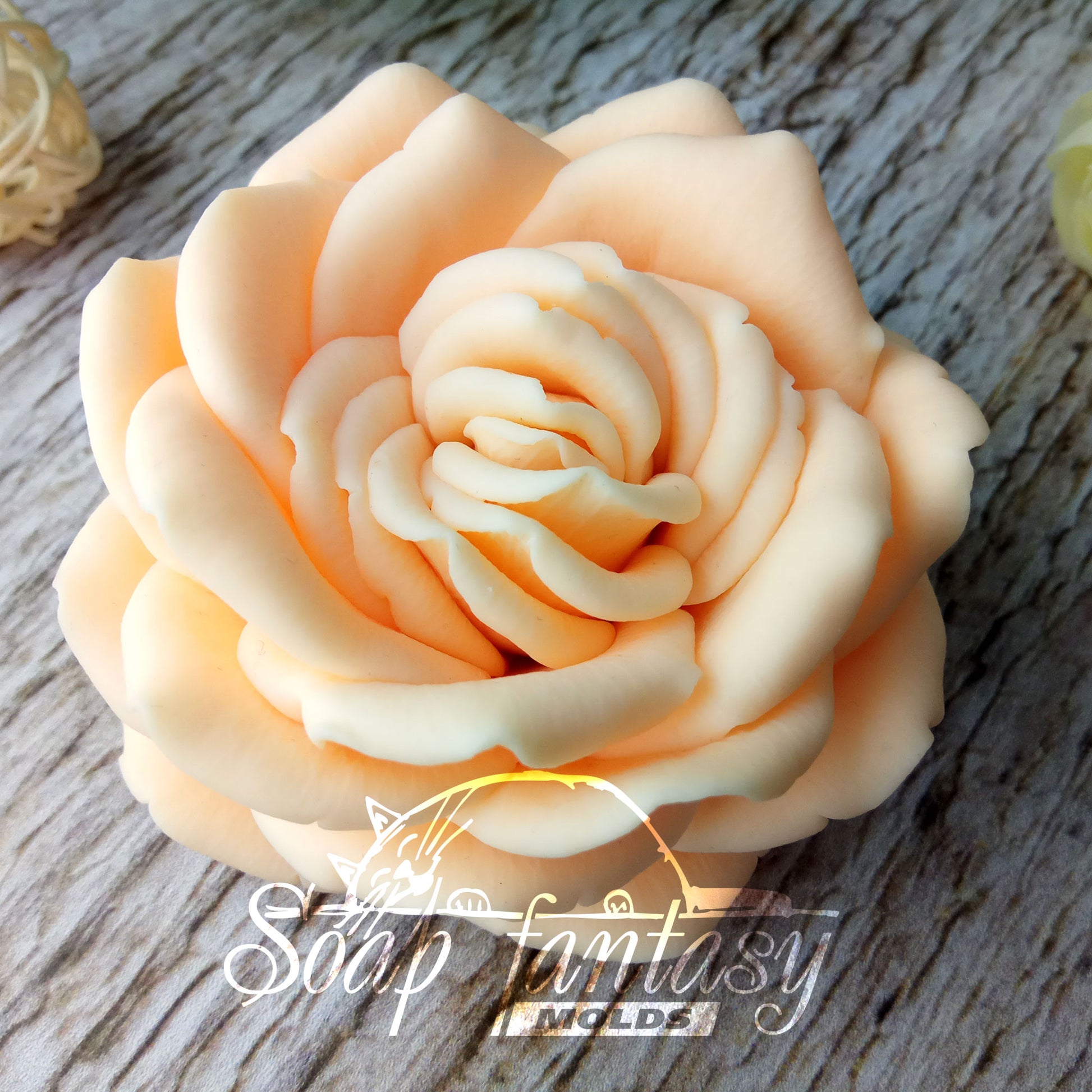 Big rose "Vendela" flowersilicone mold (mould) for soap making and candle making