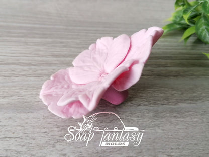 Violet flower silicone mold for soap making