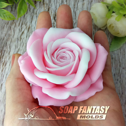 Rose "Virginia" silicone mold for soap making