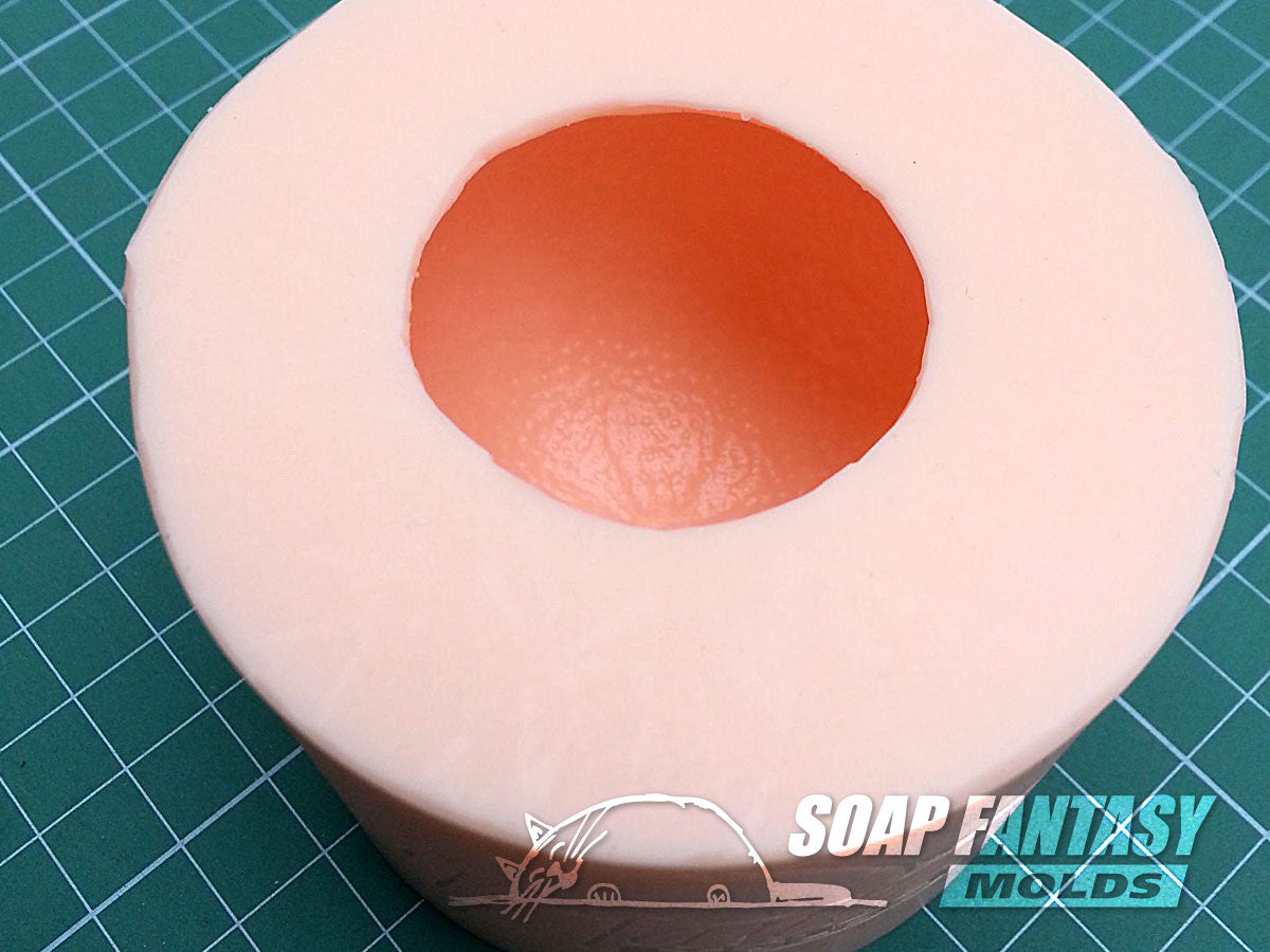 Tangerine silicone mold for soap making