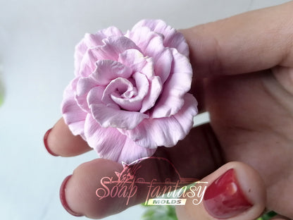 Carnation flower silicone mold for soap making