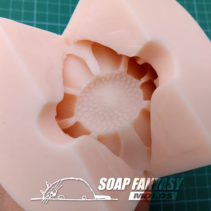 Happy daisy flower silicone mold for soap making