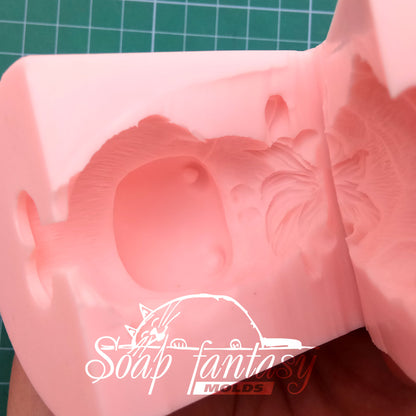 Funny bull silicone mold for soap making