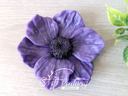 GARAGE SALE >> Anemone (very simple) silicone mold for soap making