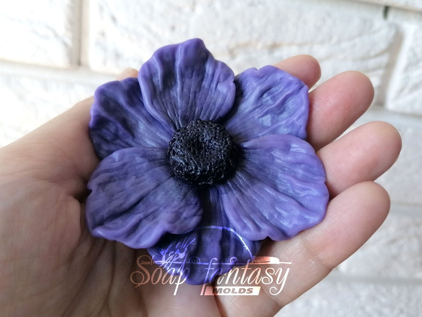 SALE of Anemone (very simple) silicone mold for soap making