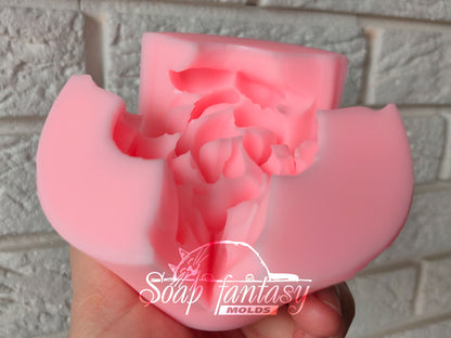 Delicate gardenia flower silicone mold for soap making