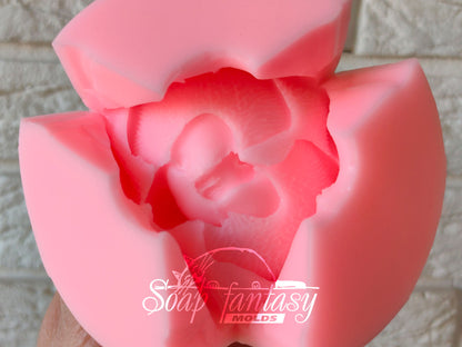 Orchid phalaenopsis flower silicone mold for soap making