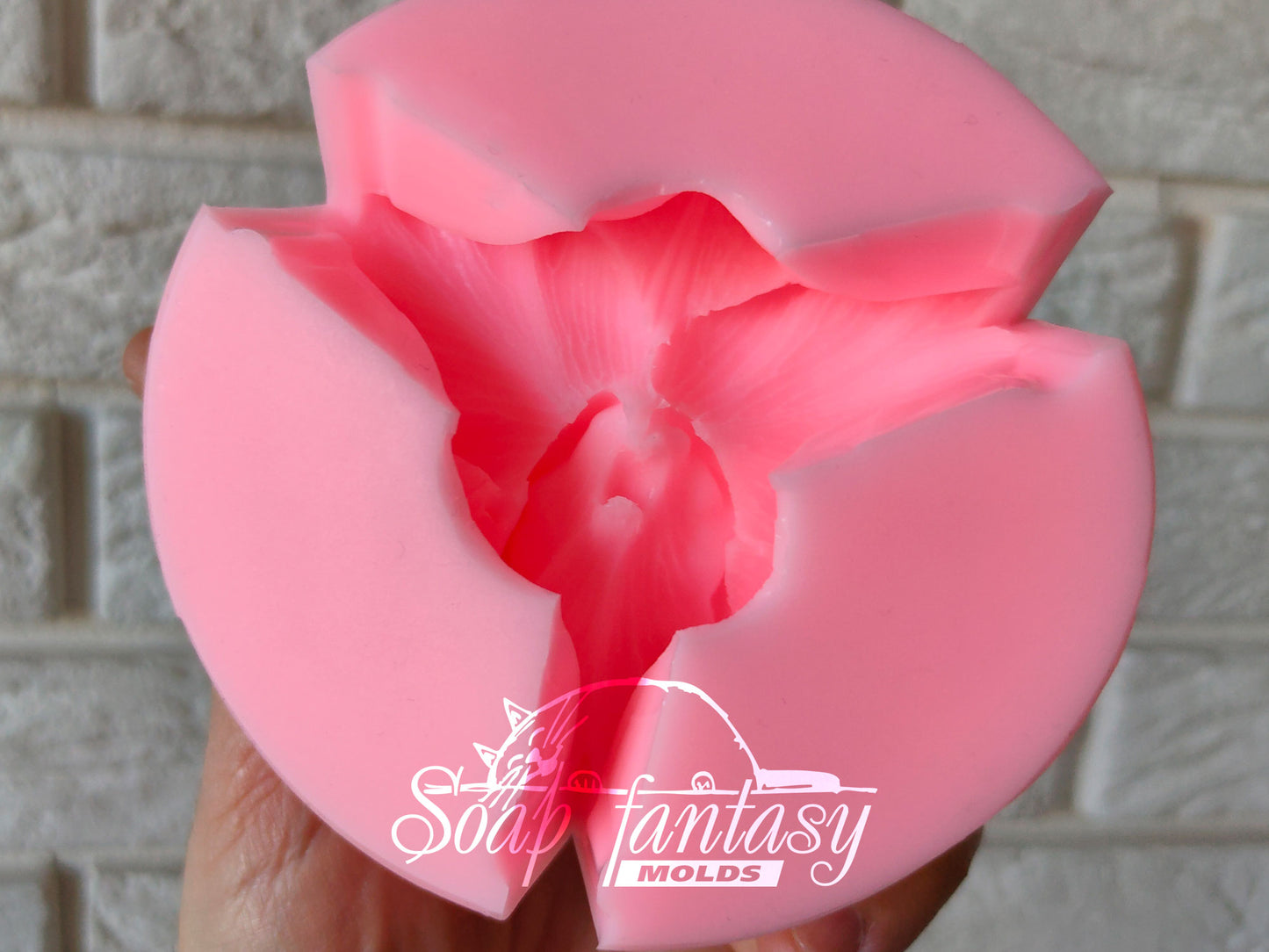 Orchid flower silicone mold for soap making