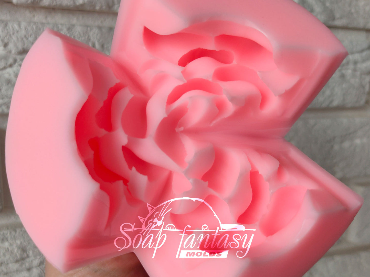 Delicate gardenia flower silicone mold for soap making