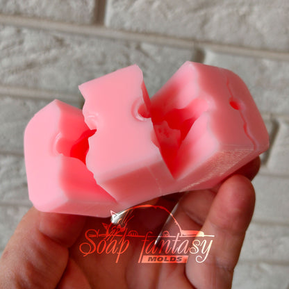 Strawberry flowers (bouquet insert) silicone mold for soap making
