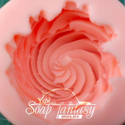Spiral marshmallow silicone mold for soap making