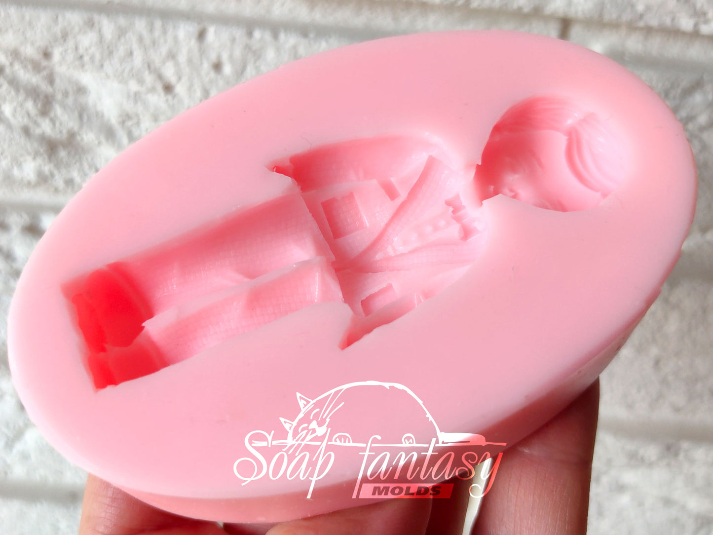 Groom silicone mold for soap making