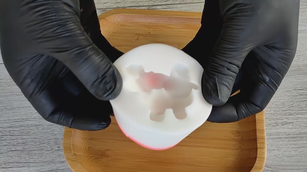 Bunny Silicone Mold – 3D Rabbit Mold for Chocolate, Fondant, Marshmallow – Easter Bunny On The Tummy – Food Grade Mold