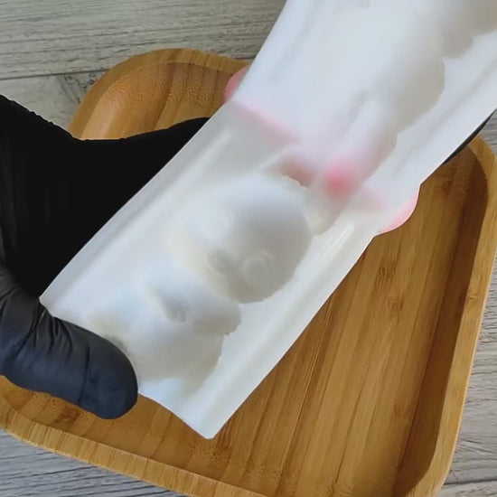 3D Easter Bunny Chocolate Mold, Rabbit Silicone Mold, Food Grade Mold for Chocolate & Fondant