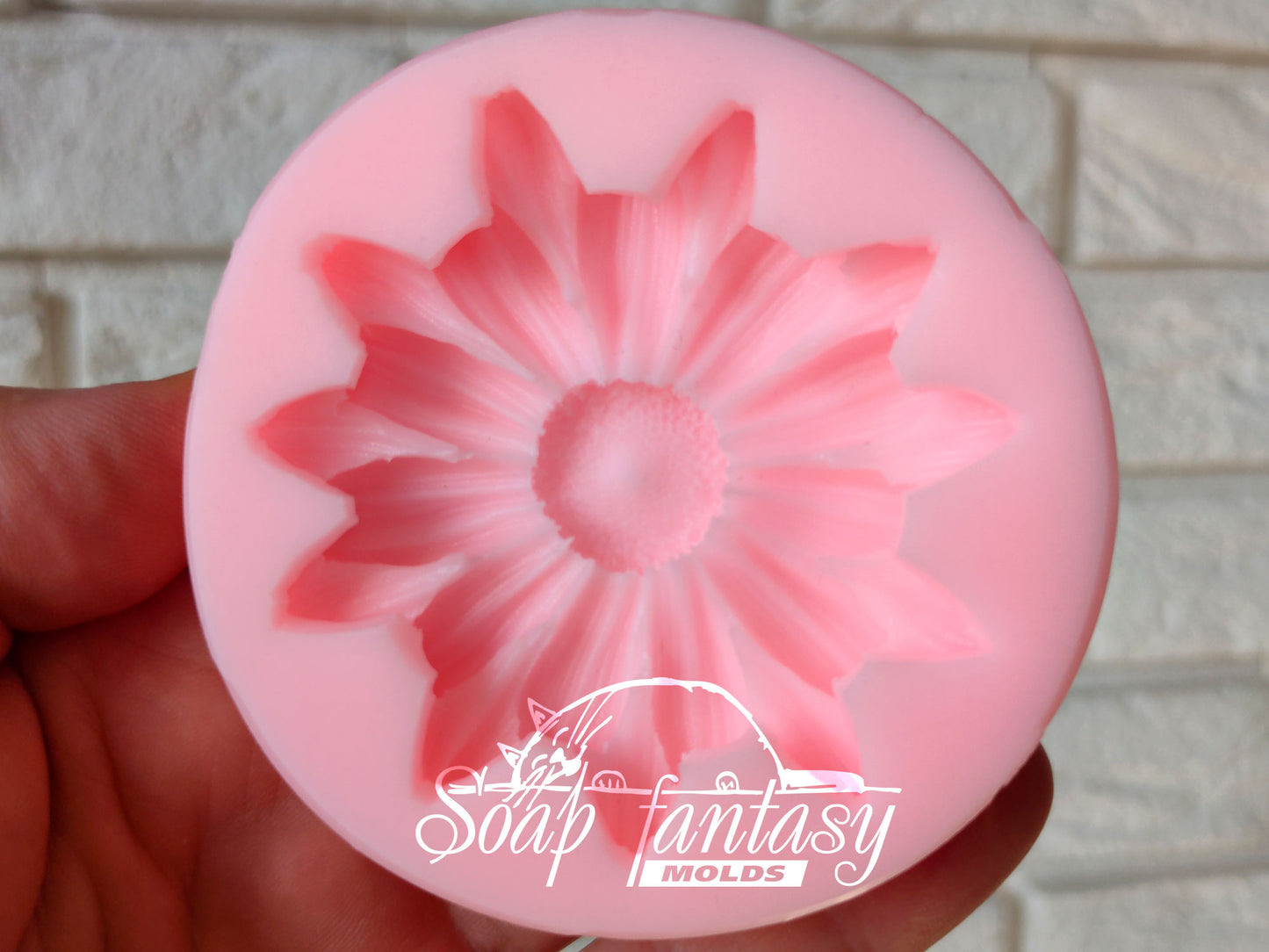 Daisy flower (very simple) silicone mold for soap making