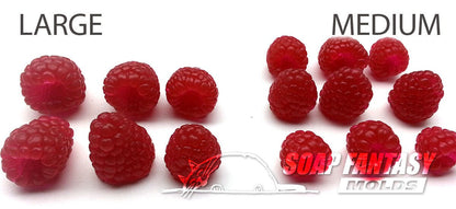 Raspberries silicone mold for soap making