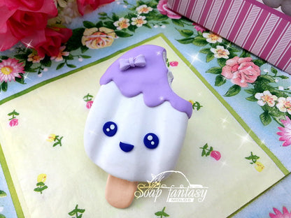 Smiling ice-cream silicone mold for soap making