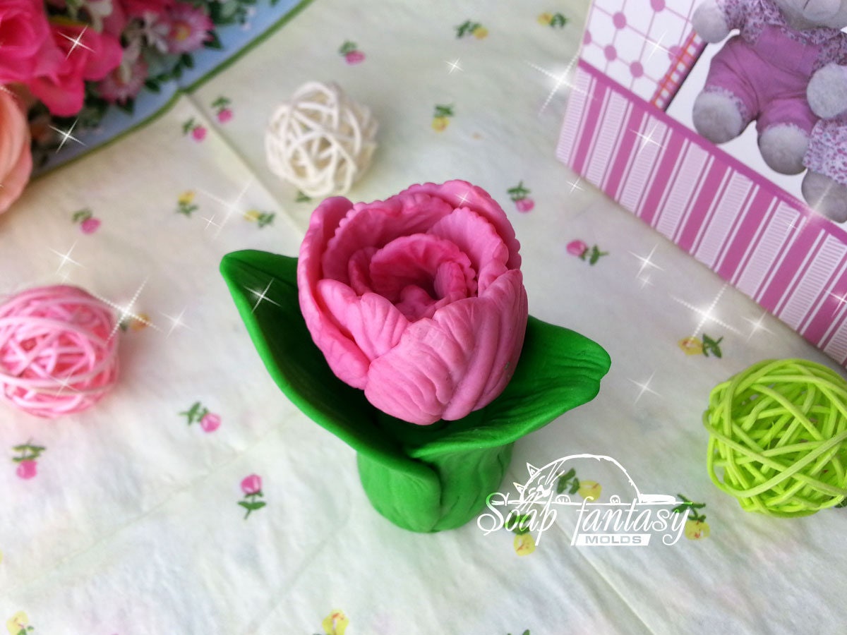 Tulip silicone mold for soap making