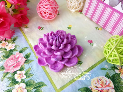 Dahlia 1 (mini) flower silicone mold for soap making