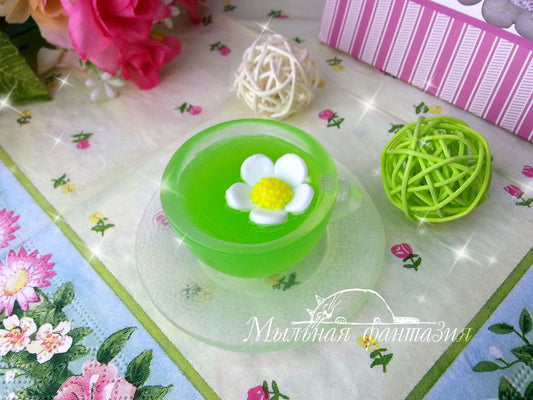 Cup and saucer (mini) silicone mold for soap making
