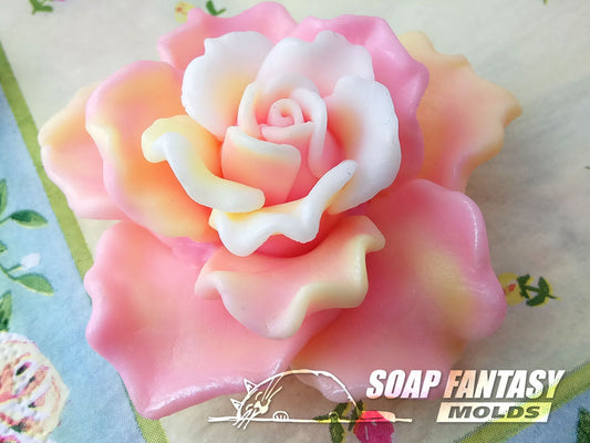 Rose "Fiesta" silicone mold for soap making