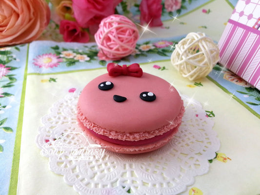 Smiling macaroon silicone mold for soap making