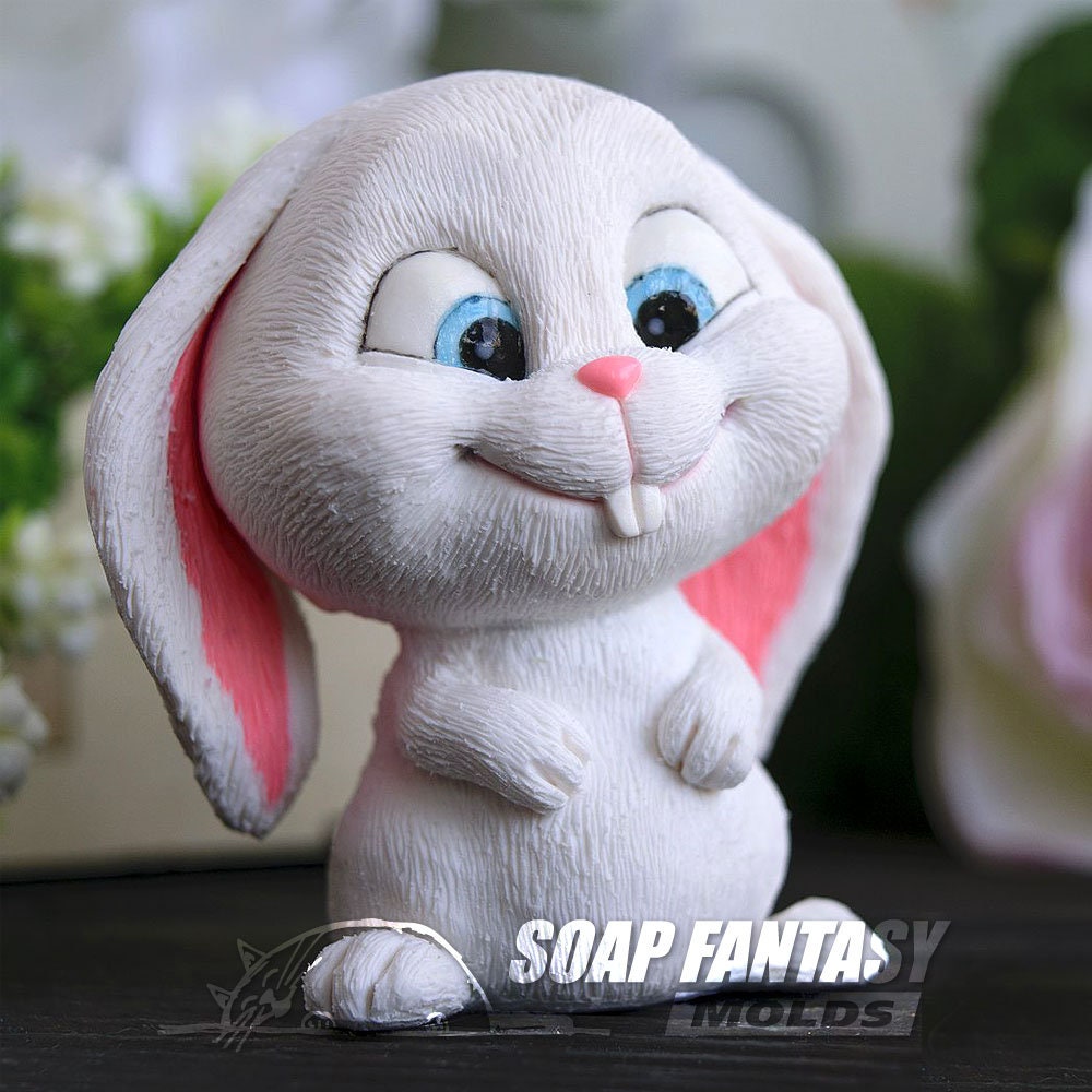 Snowball the Rabbit silicone mold for soap making