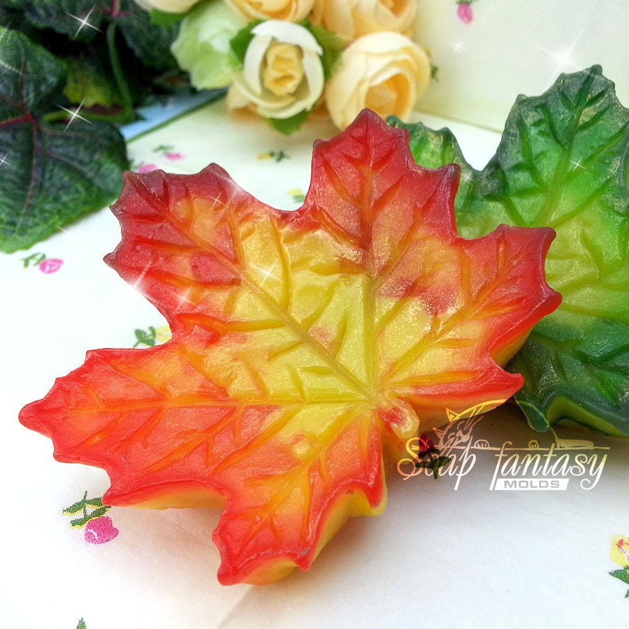 Maple Leaf silicone mold for soap making