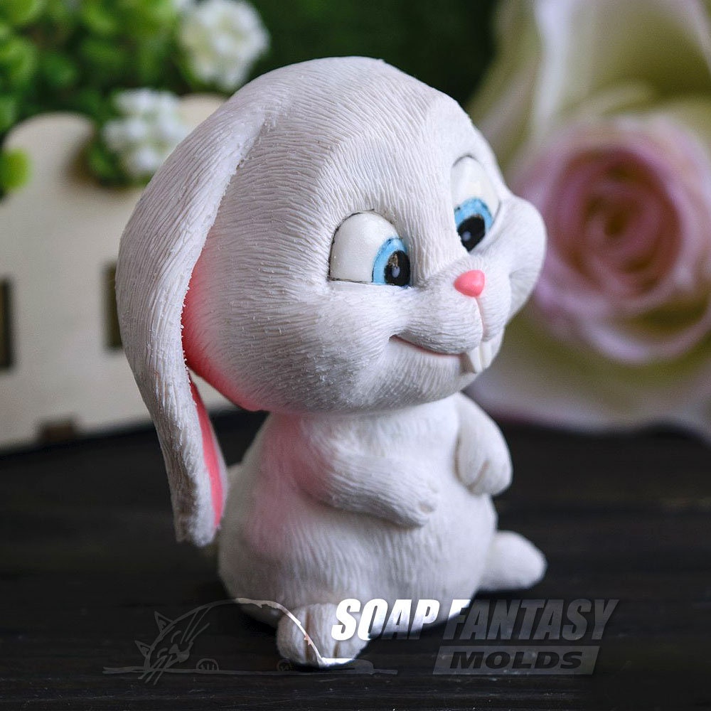 Snowball the Rabbit silicone mold for soap making