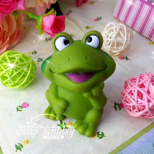 Funny Little frog silicone mold for soap making