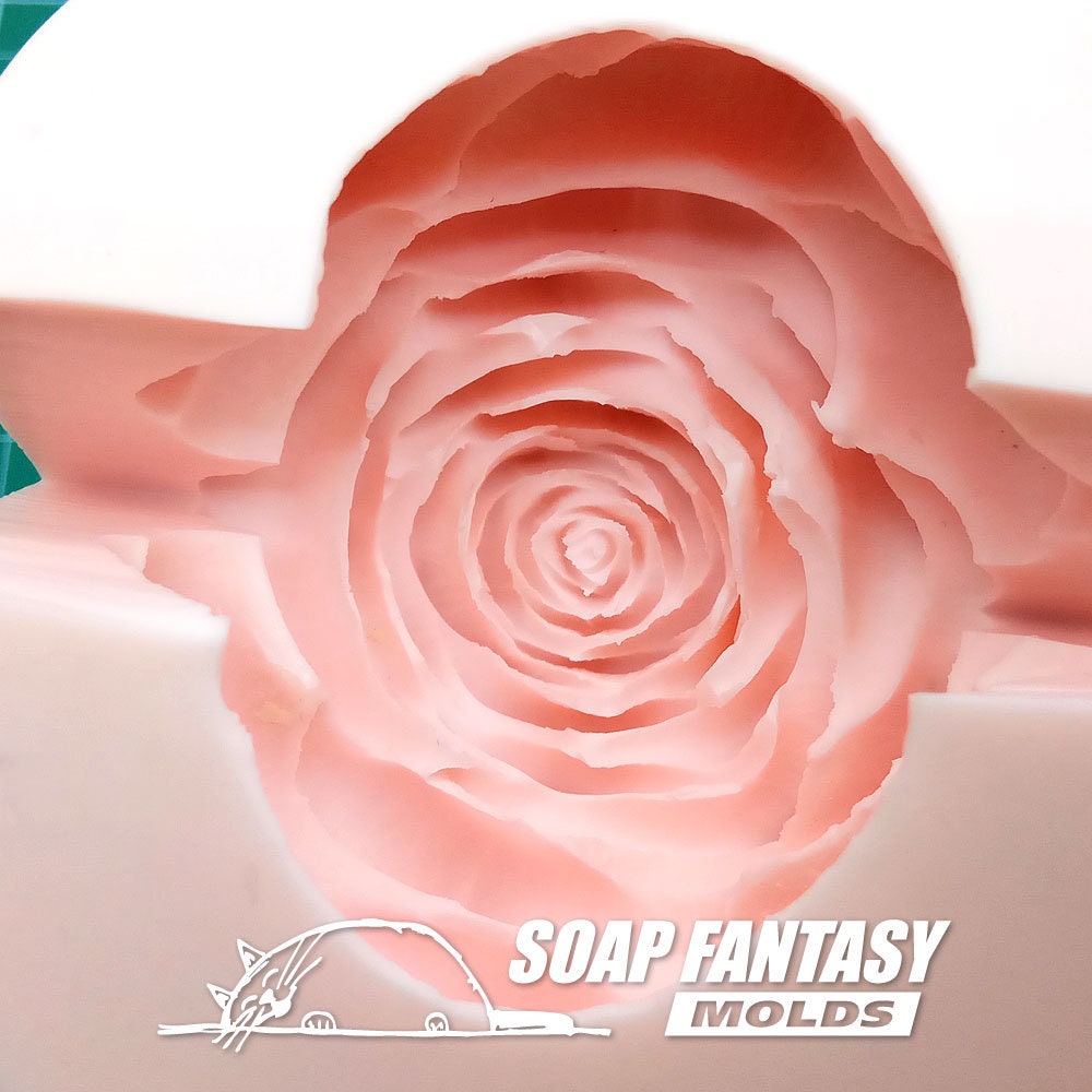 Rose "Grand Prix" silicone mold for soap making