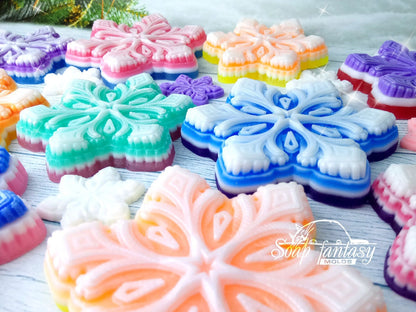 Fairy snowflake silicone mold for soap making