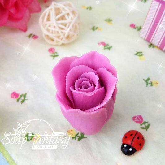 Rosebud "Freedom" Silicone Soap Mold - Handmade, Custom for Crafts & Hobby