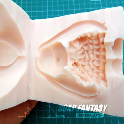 Bunny girl in a dress silicone mold for soap making