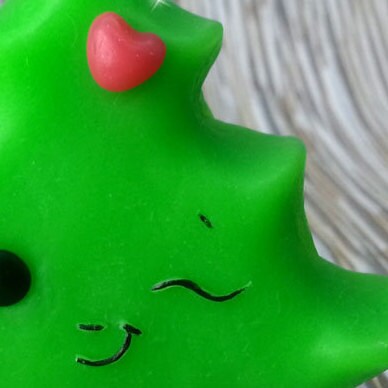 Smiling Christmas Tree :) silicone mold for soap making