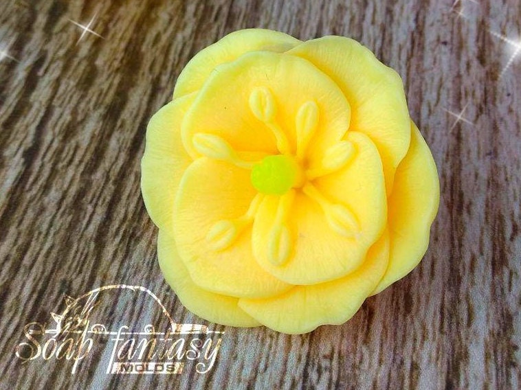 Eustoma mini flower silicone mold for soap making