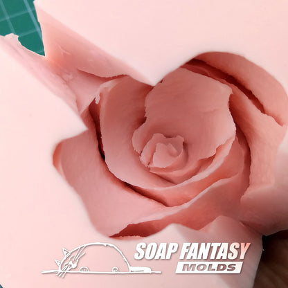Rose "Carmen" (mini) silicone mold for soap making