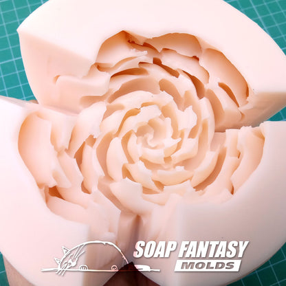 Peony BIG flower silicone mold for soap making