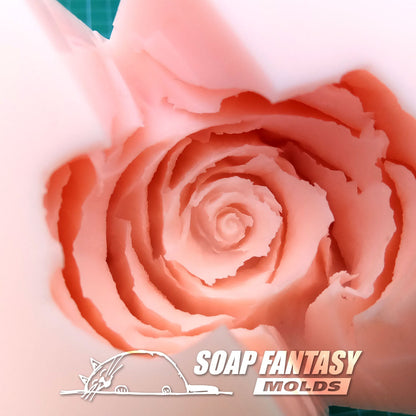 Rose "Amore" silicone mold for soap making